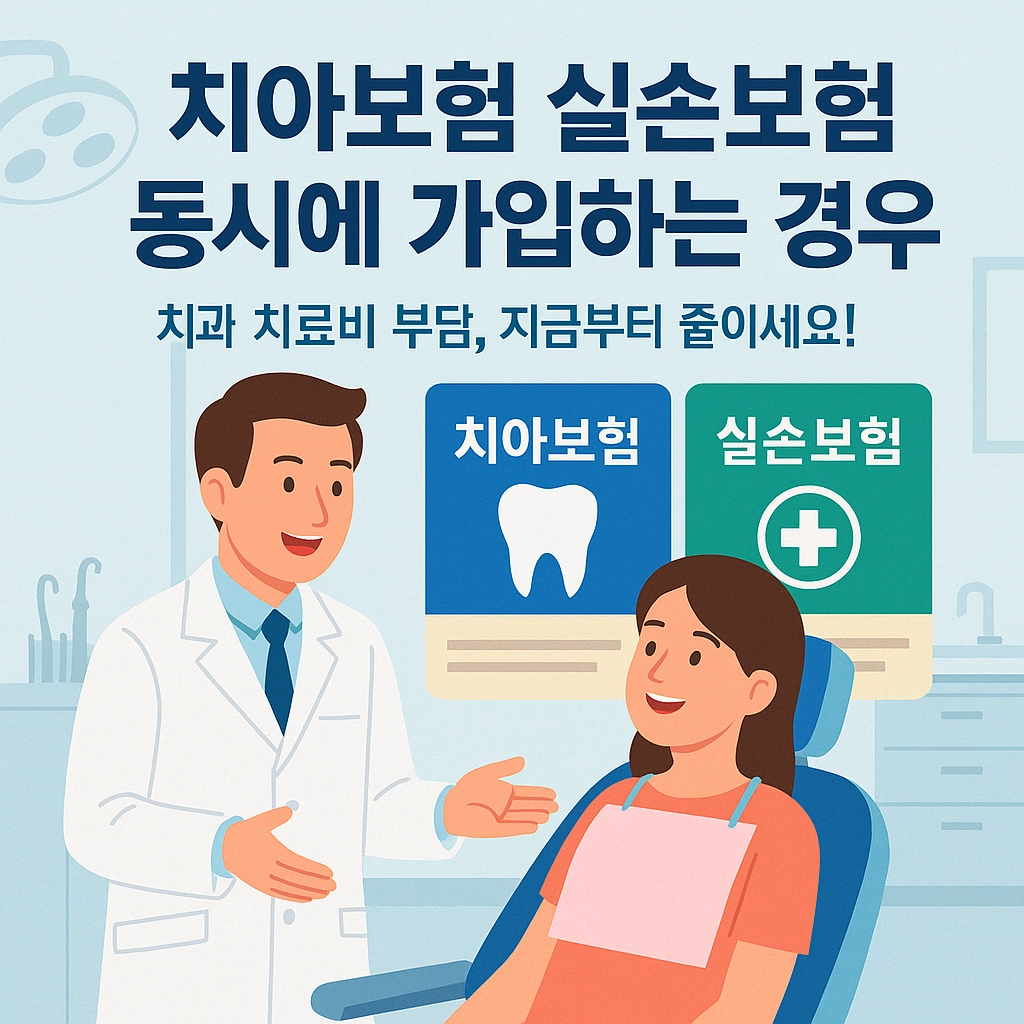 치아보험 실손보험 동시에 가입하는 경우 보장 범위 비교