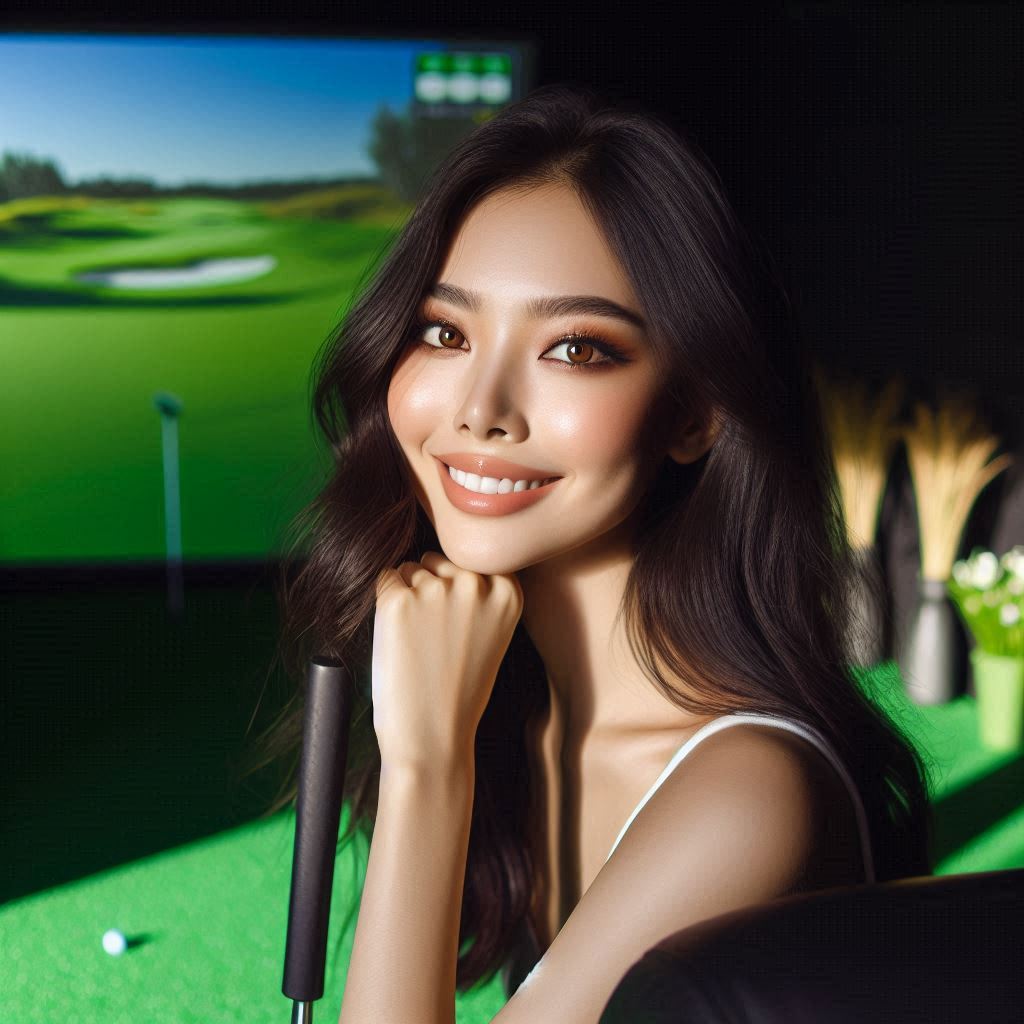 실내골프연습장 배경