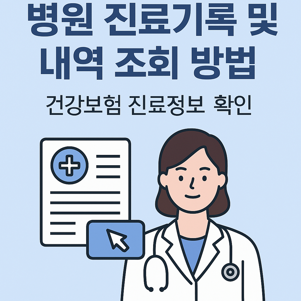 병원 진료기록 및 내역 조회 방법 ❘ 건강보험 진료정보 확인
