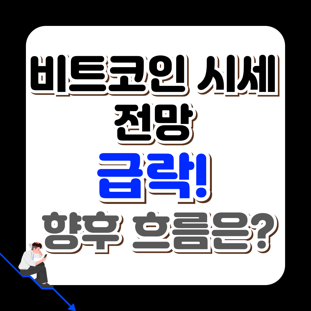 비트코인 시세 전망 급락! 향후 흐름은?