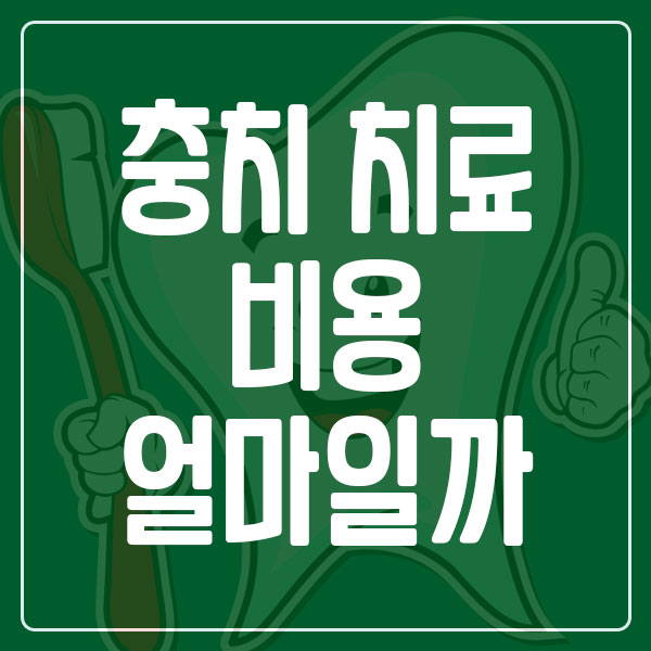 치과 충치 치료 비용