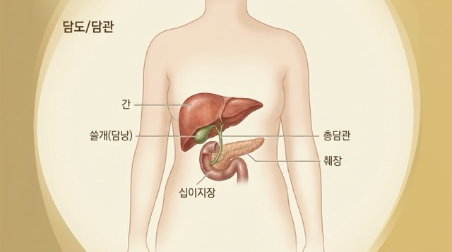 담도암 담도 위치 설명 이미지