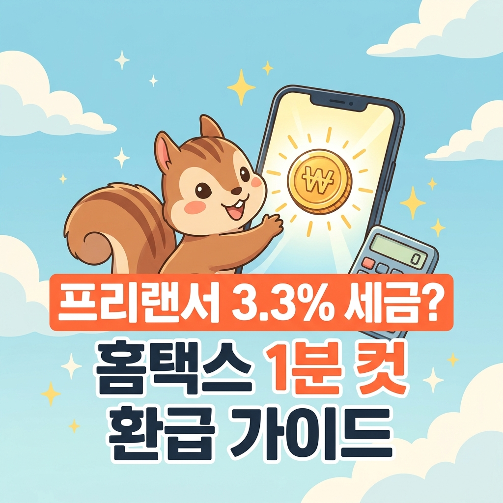 2026년 프리랜서 종합소득세 3.3% 세금 처음 신고하는 분을 위한 홈택스 모의계산 및 단계별 환급 절세 가이드
