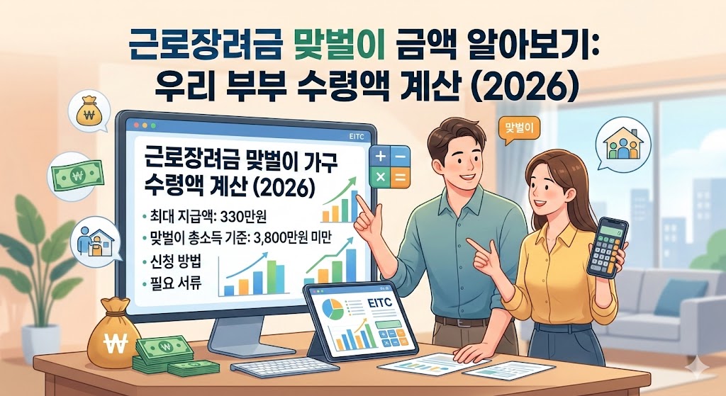 근로장려금 맞벌이 금액