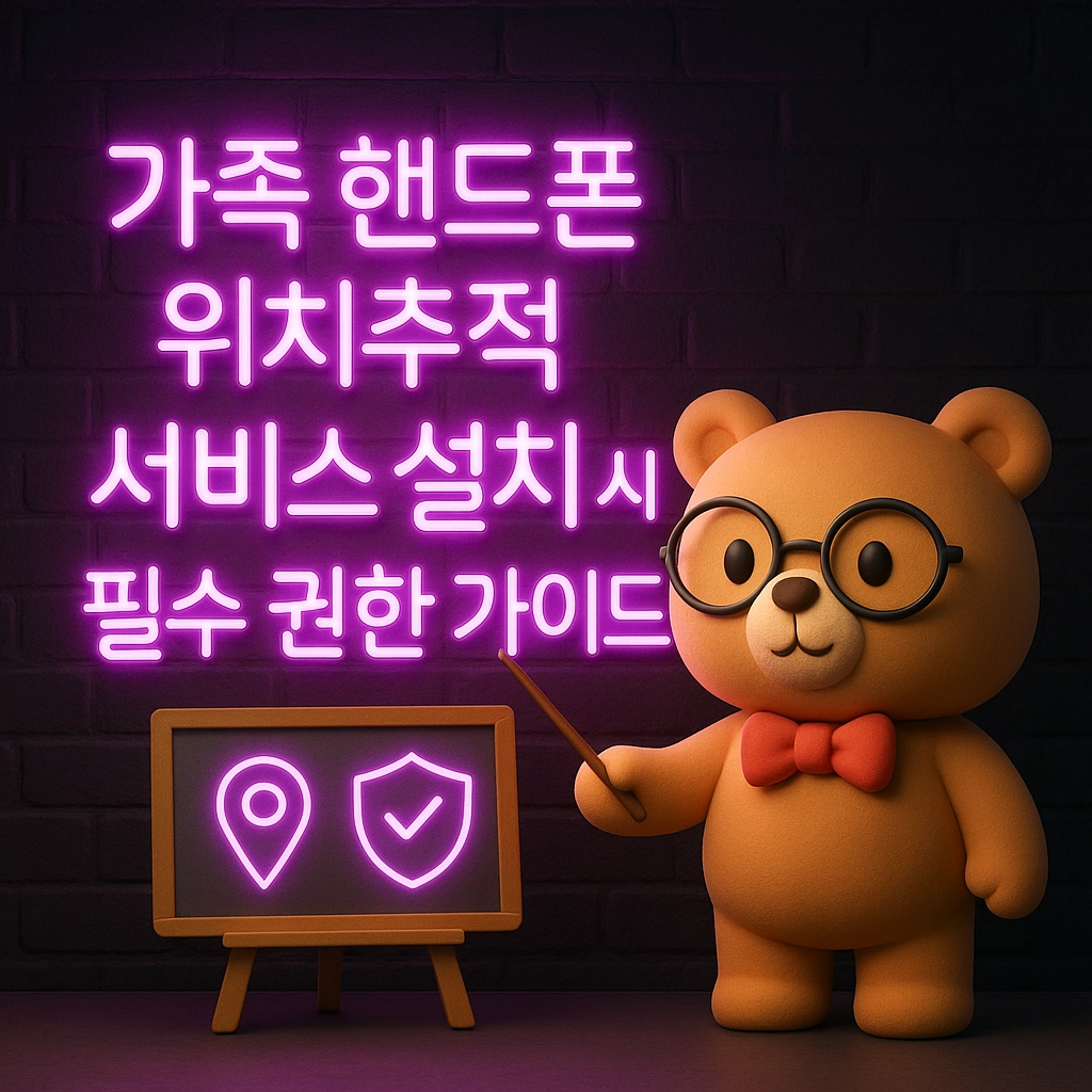 가족 핸드폰 위치추적 서비스 설치 시 필수 권한 가이드