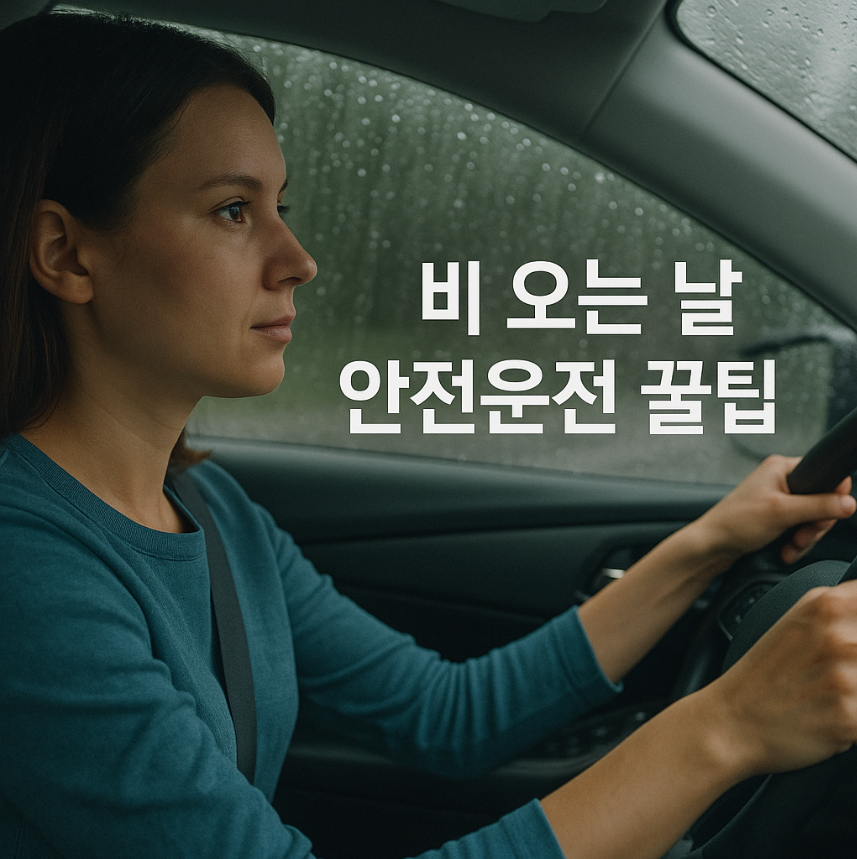 비 오는 날 안전운전 꿀팁