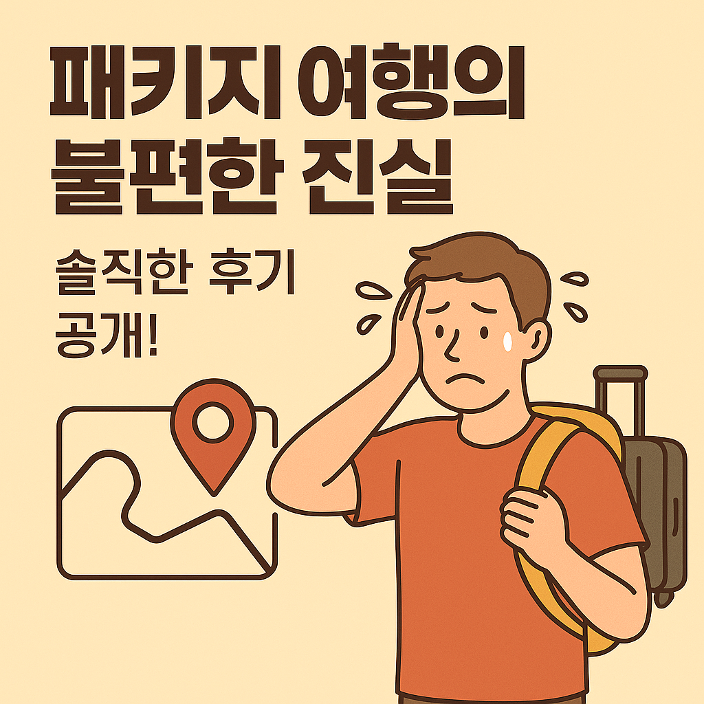 패키지 여행 솔직 리뷰, 저렴함 뒤에 숨겨진 불편한 현실