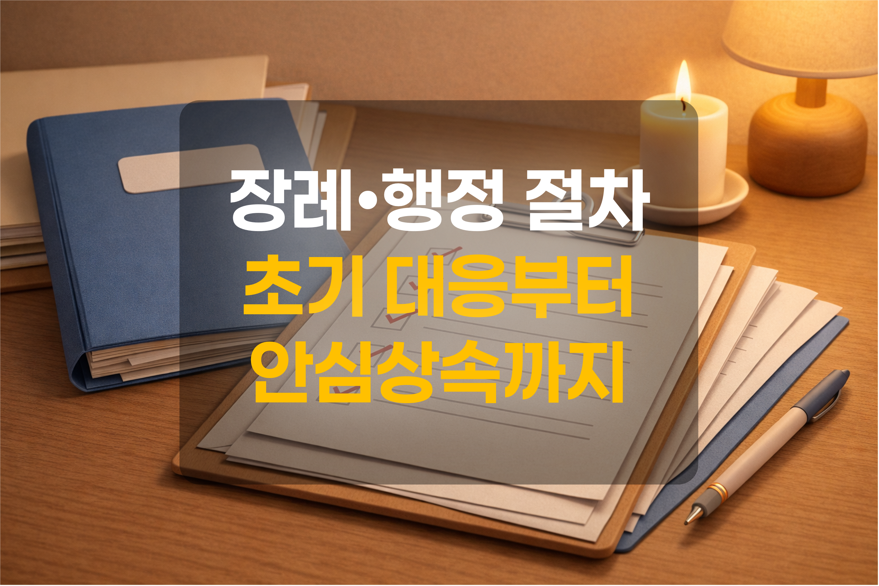 서류와 체크리스트를 표현한 그림