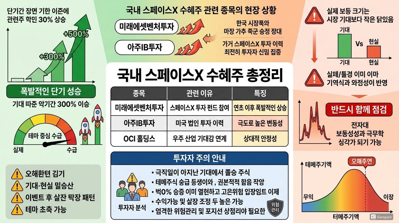 국내 스페이스X 수혜주 총정리
