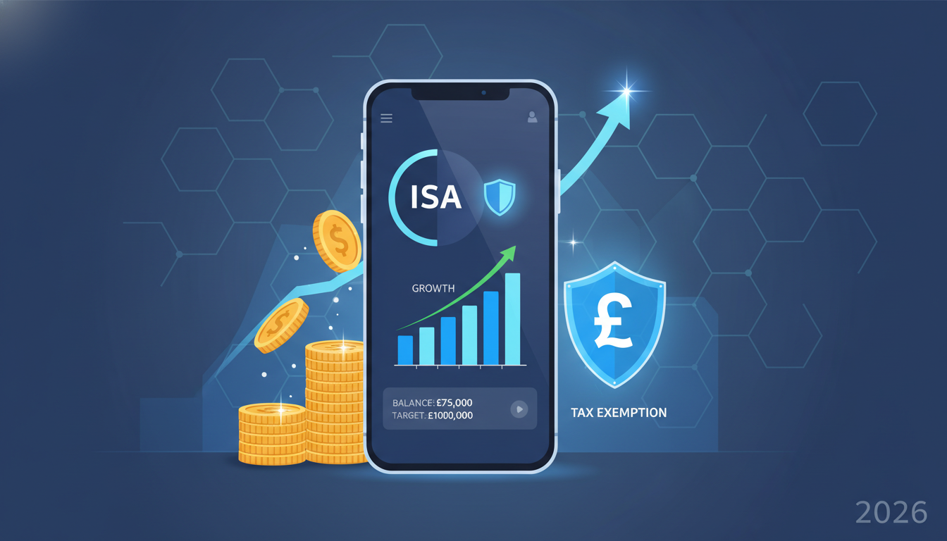 2026년 재테크 필수품 ISA 계좌의 절세 혜택과 재무 관리 콘셉트 일러스트