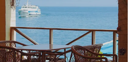 바다가 보이는 카페 사진