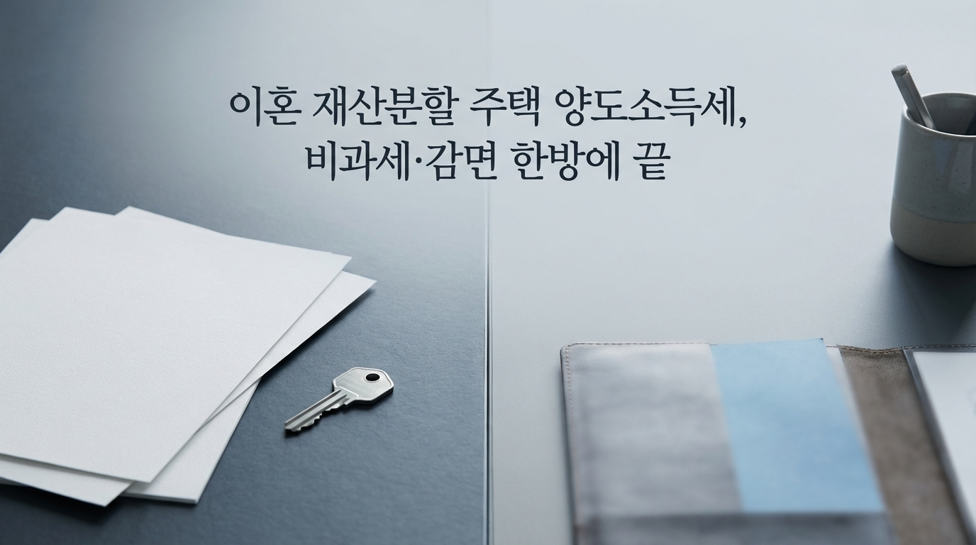 이혼 재산분할 주택 양도소득세 비과세 조건 총정리! 취득시기 승계, 거주기간 합산, 12억 한도 비과세, 장기보유특별공제 80% 적용법까지. 실제 3억 절세 사례와 FAQ 30개 수록