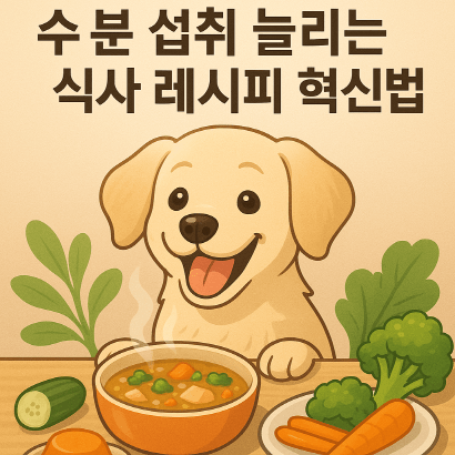 물 안 마시는 강아지, 식사로 수분 보충하는 방법