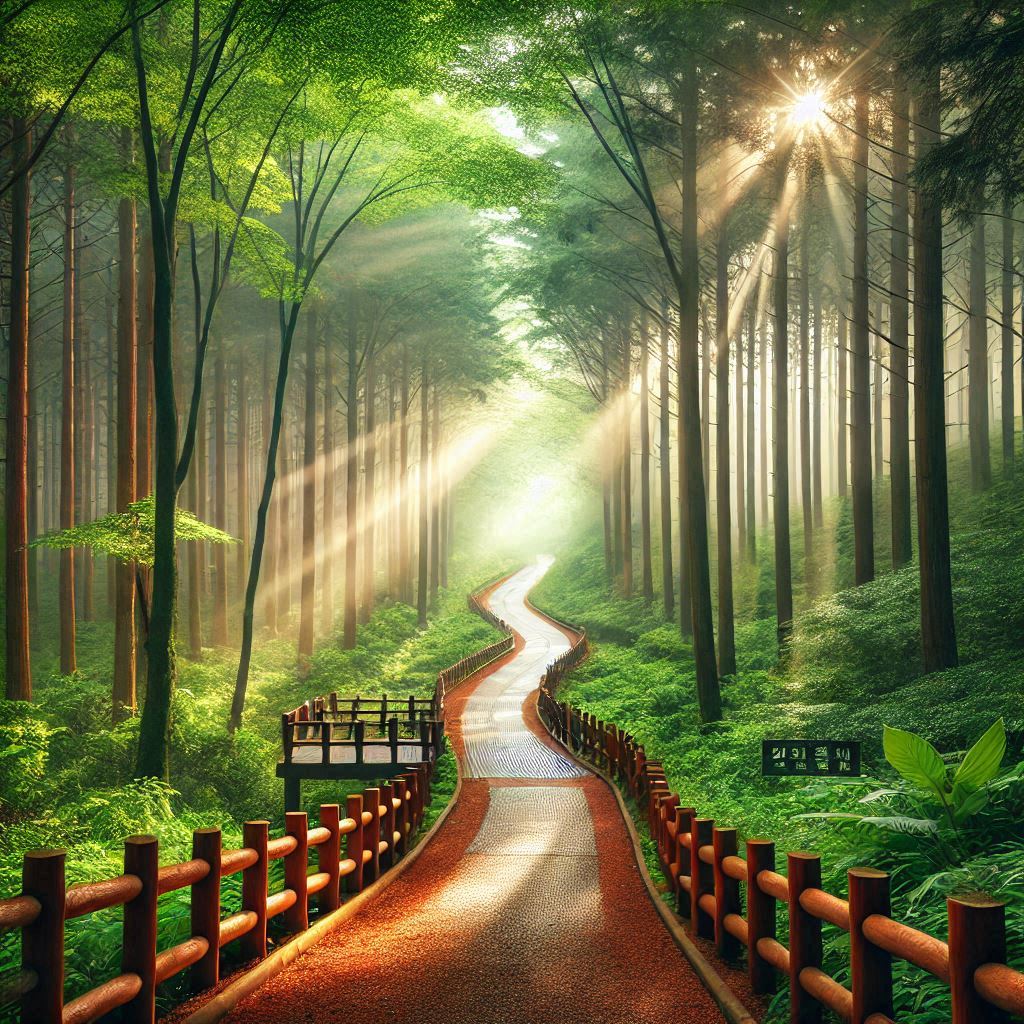 Verano en el Sendero Cultural de Naepo y el Bosque Natural de Recreo Yonghyeon, Provincia de Chungcheong