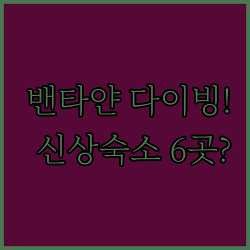 세부 북부 여행자 주목 밴타얀 다이빙..
