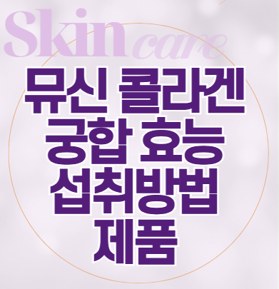 뮤신-콜라겐-궁합-효능-섭취방법-제품