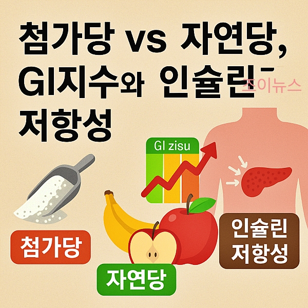 첨가당과 자연당의 차이, GI지수와 인슐린 저항성까지!!