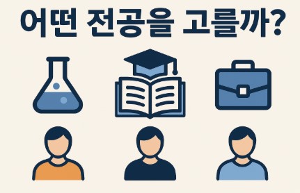 어떤 전공을 고를까 사진