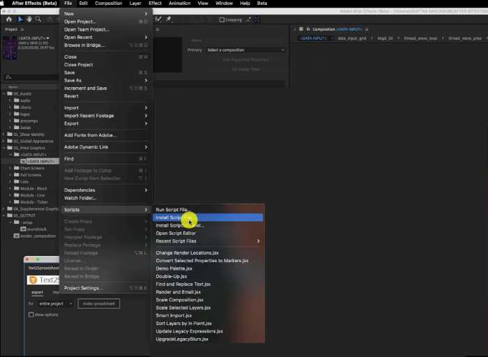 에프터 이펙트 플러그인 설치 - 지도 시간