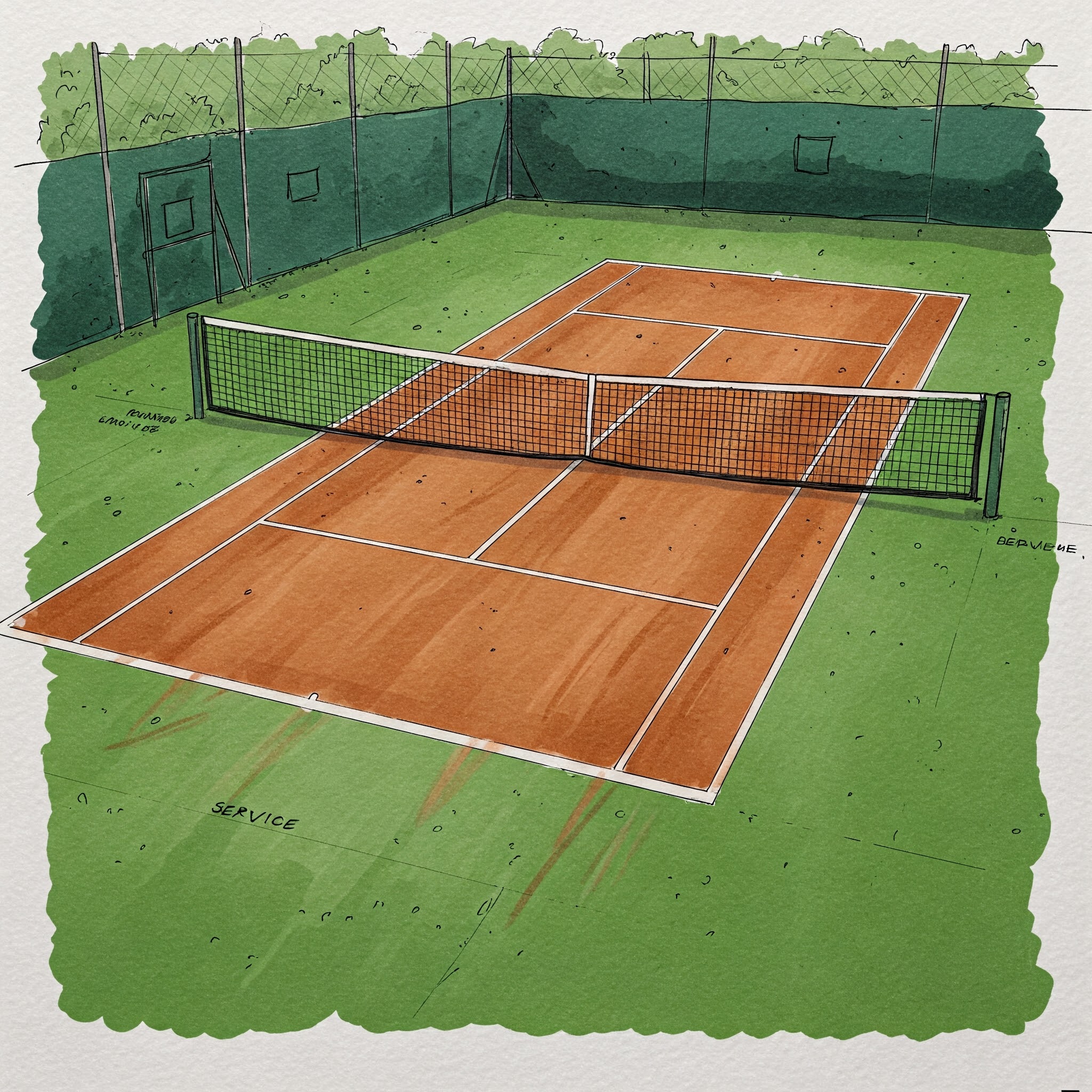 테니스 코트 사진