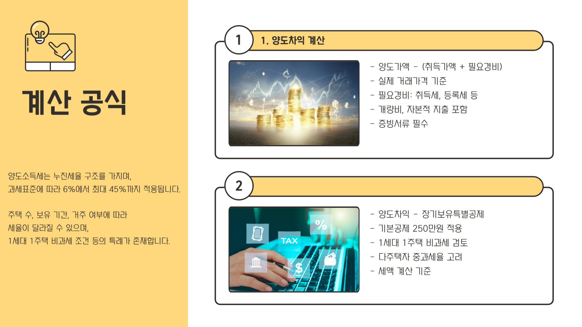 양도소득세 계산법