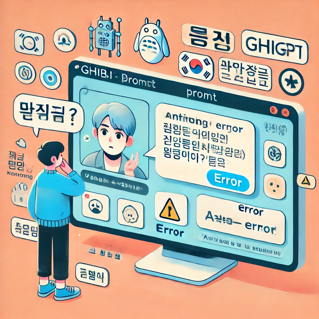 챗지피티 지브리 오류&amp;#44; 챗지피티 지브리 버전 오류&amp;#44; 챗지피티 지브리 오류 프롬프트 수정&amp;#44; 챗지피티 지브리 오류 유료 버전 1