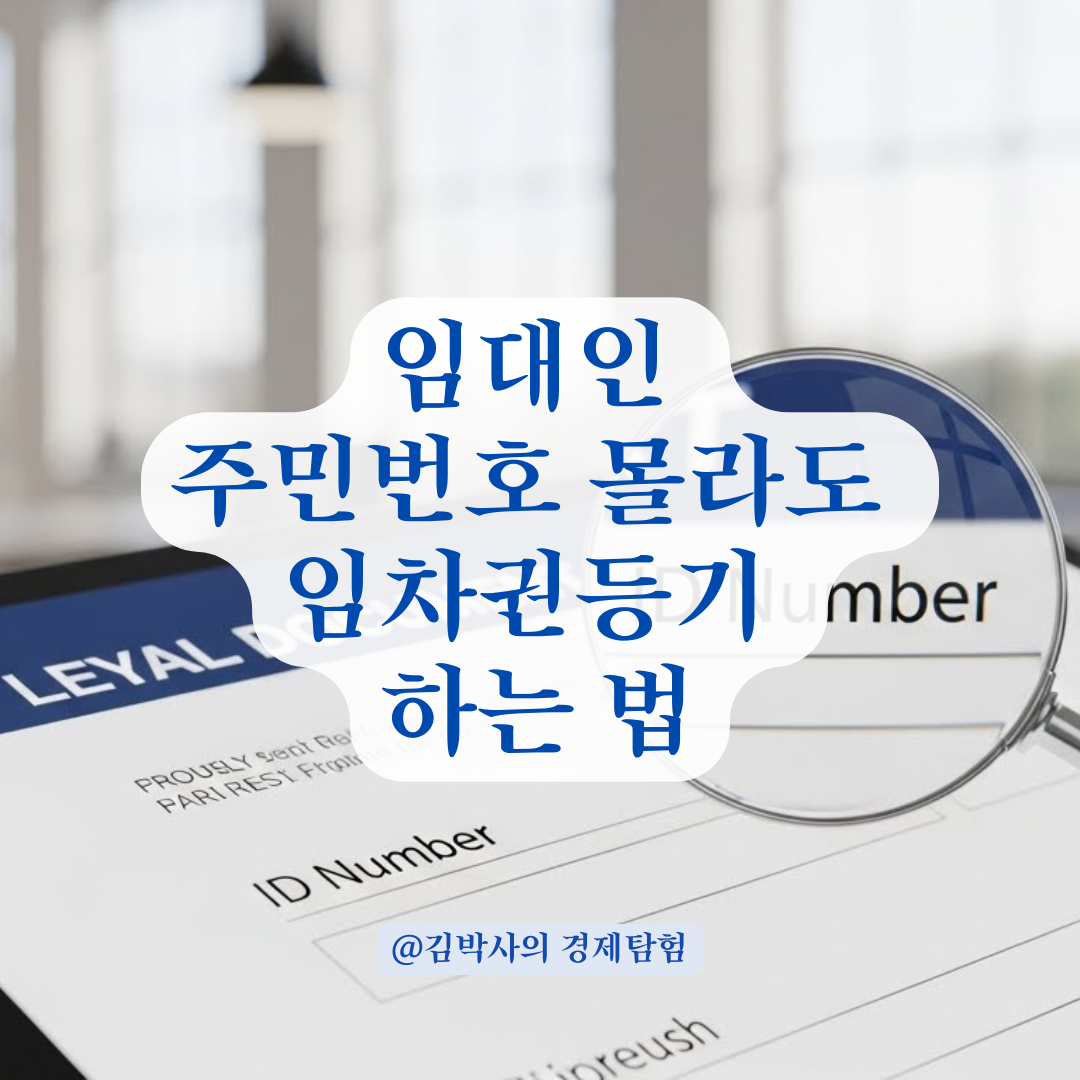 임대인 주민번호 몰라도 OK! 임차권등기 전자소송 신청 및 피신청인 입력 꿀팁