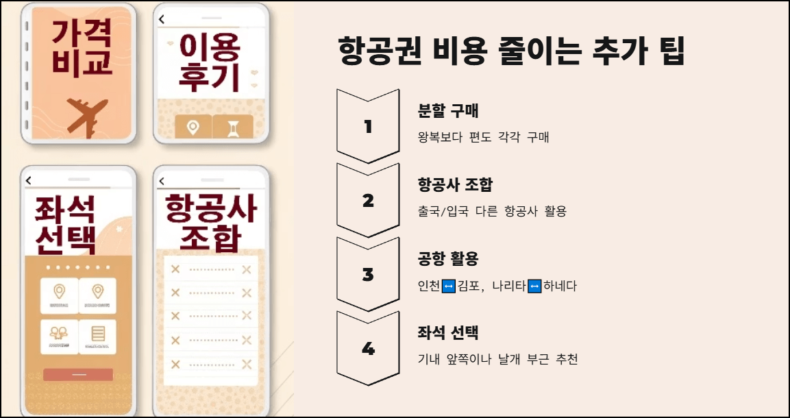 항공권 비용 줄이는 추가 팁
