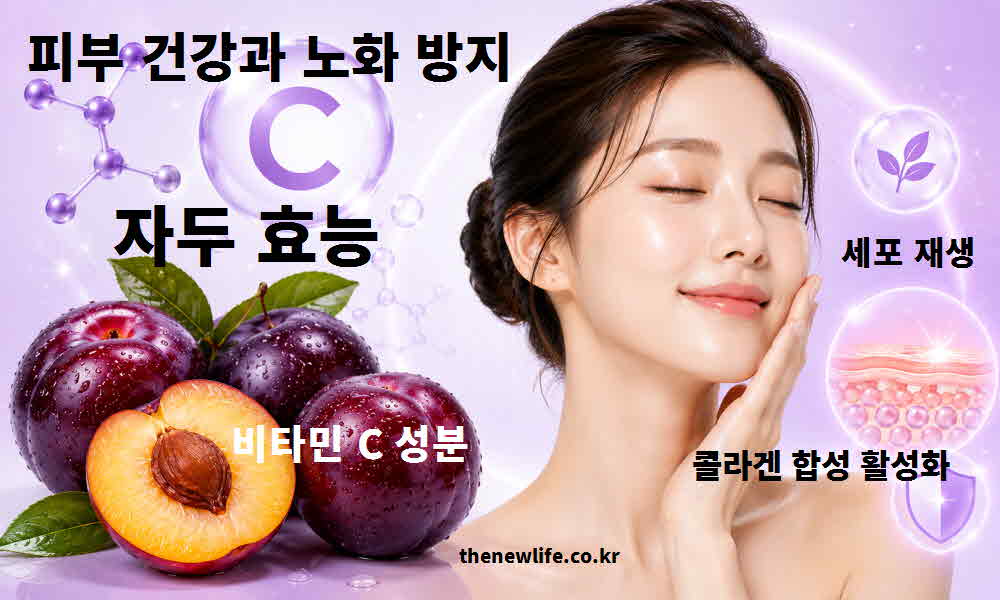 자두 효능 피부 건강 노화 방지