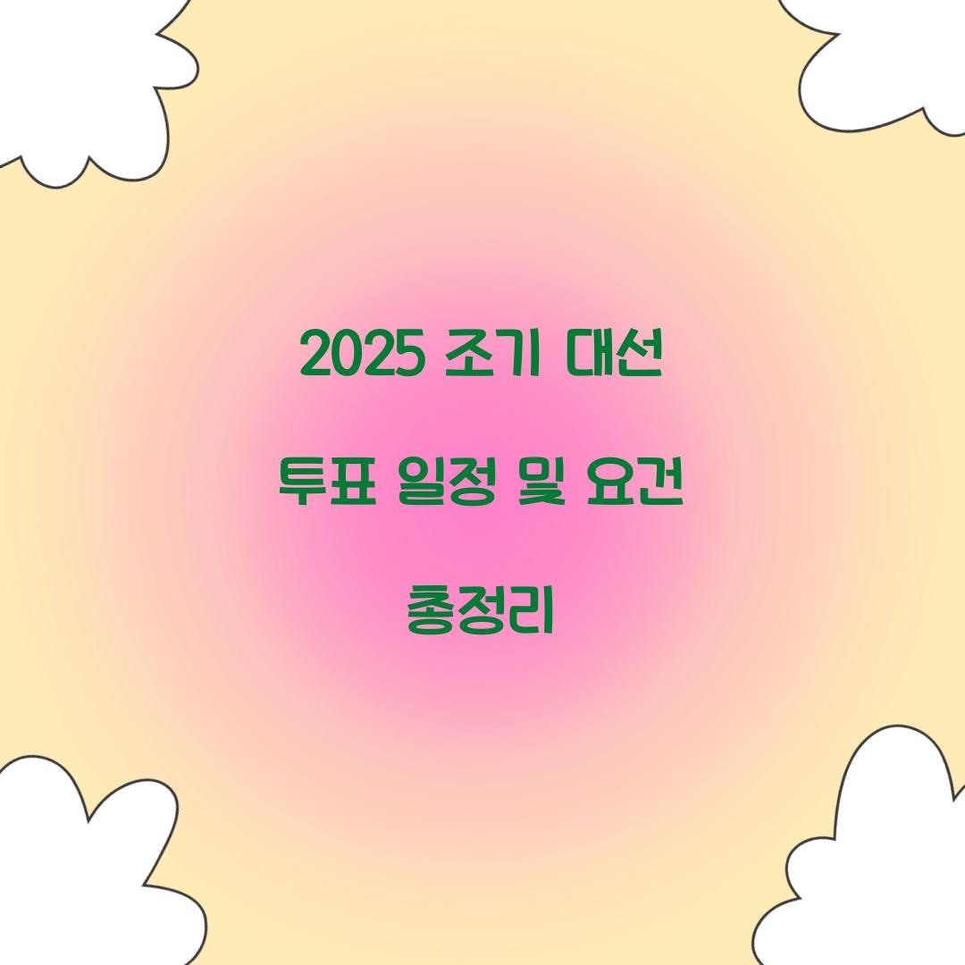 2025 조기 대선 투표