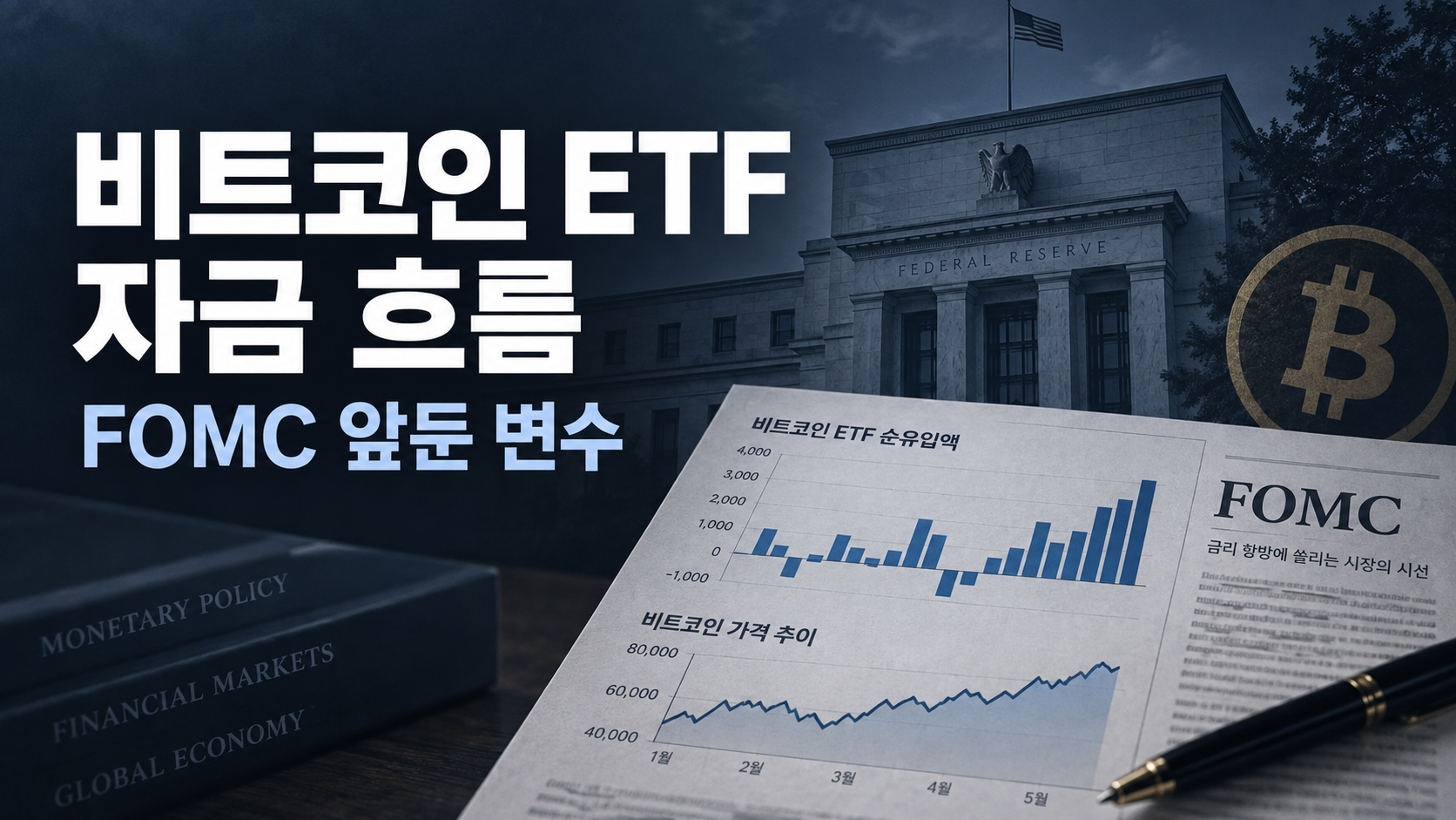비트코인 ETF 자금 흐름, FOMC 앞둔 시장 변수