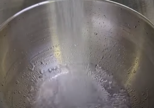 시금치 씻기