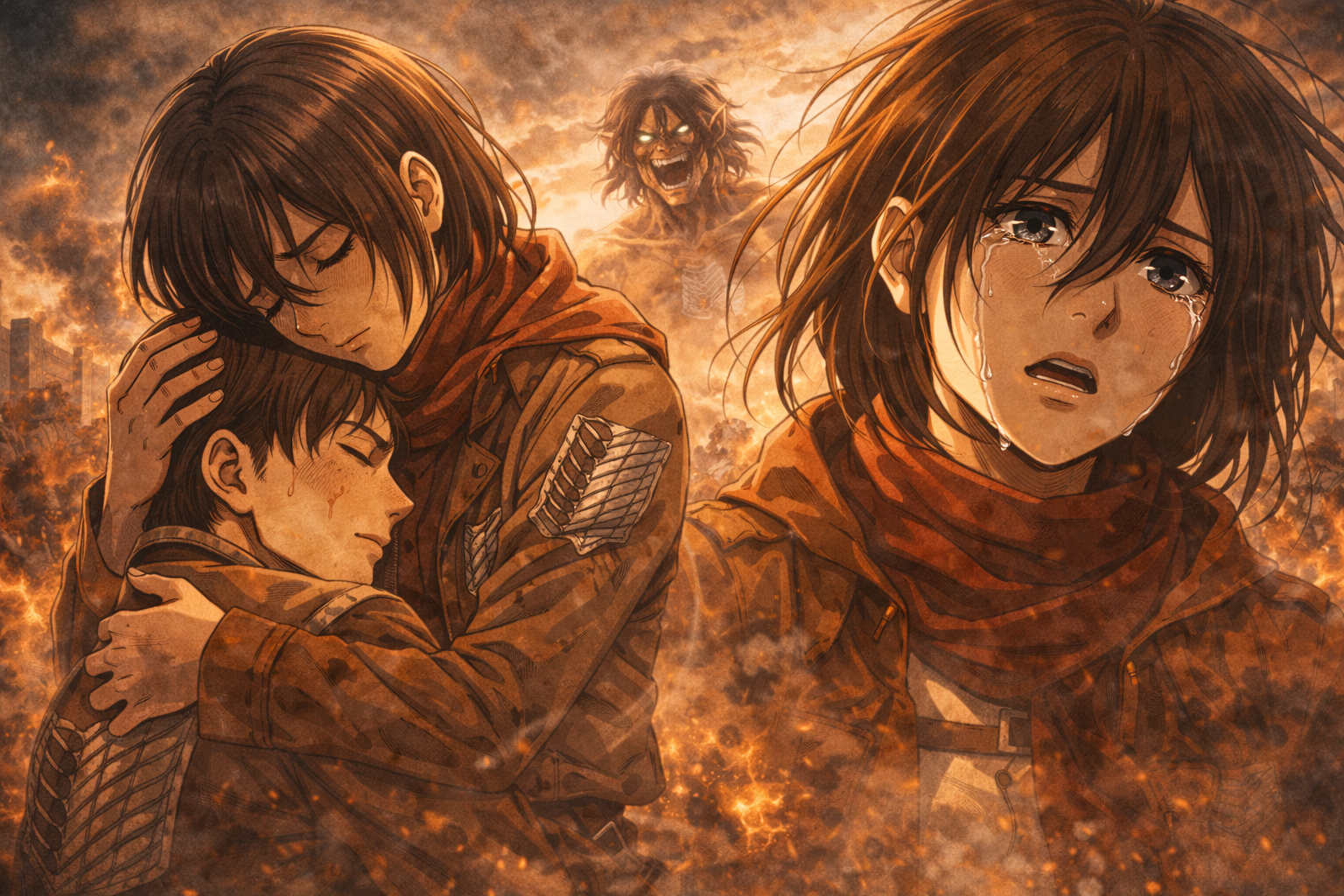 에렌 예거에 대한 미카사의 사랑 헌신