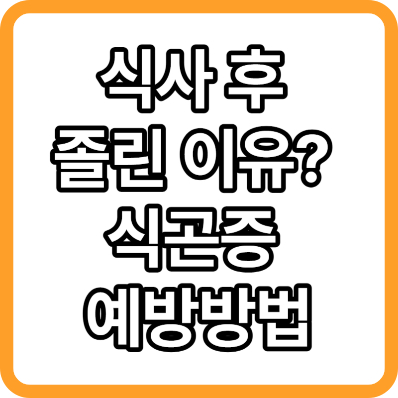 밥먹고 졸린이유와 식사 후 졸음 예방하는 방법