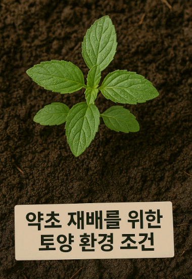 약초 재배를 위한 토양 환경 조건