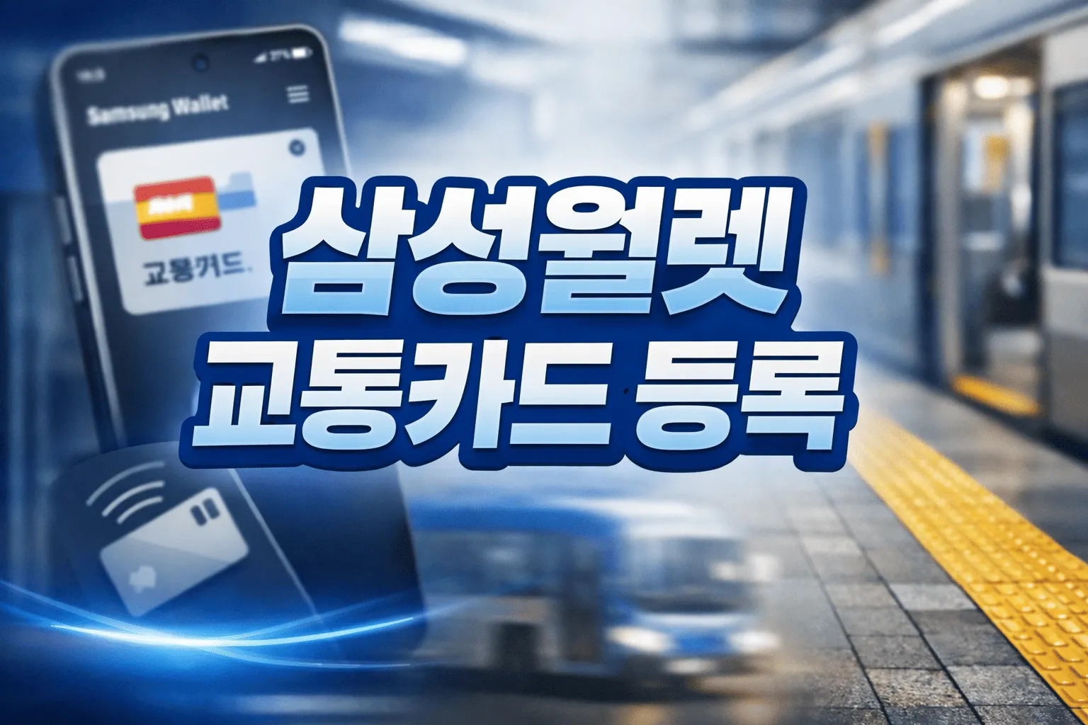 삼성월랫 교통카드 등록 방법