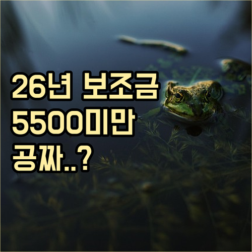 2026년 전기차 보조금 산정 기준 ..
