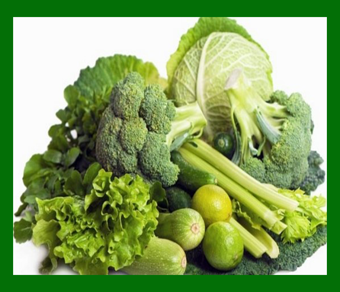 녹색변 원인 - 녹색채소 과다섭취