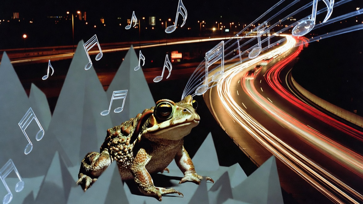 도시 소음에 묻혀 전달되지 못하는 두꺼비의 사랑 노래