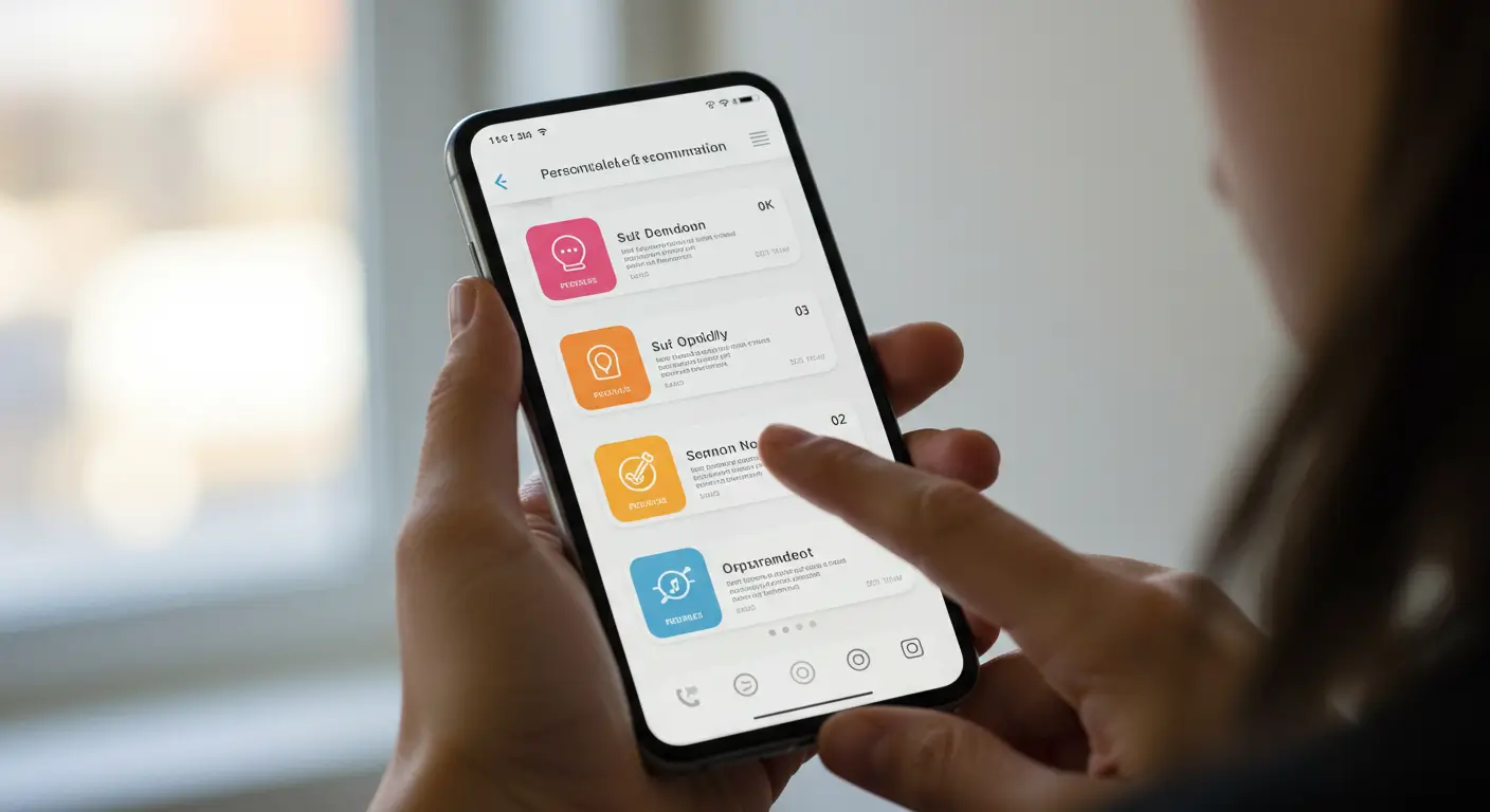서민금융진흥원 맞춤대출 앱에서 추천해준 대출 상품 목록을 확인하는 모습