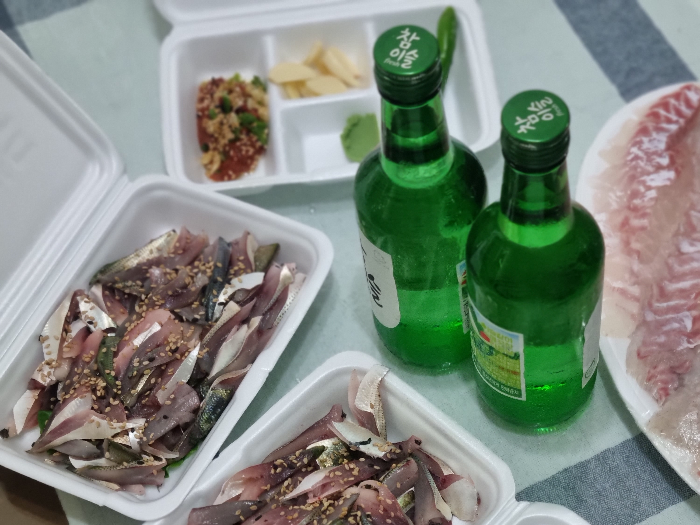 전어 세꼬시와 도미회