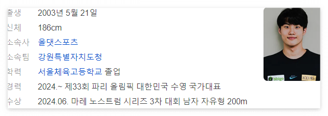 경기 주요 참여 선수 정보