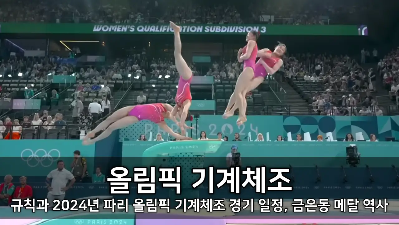 올림픽 기계체조 - 규칙과 2024년 파리 올림픽 기계체조 경기 일정, 금은동 메달 역사