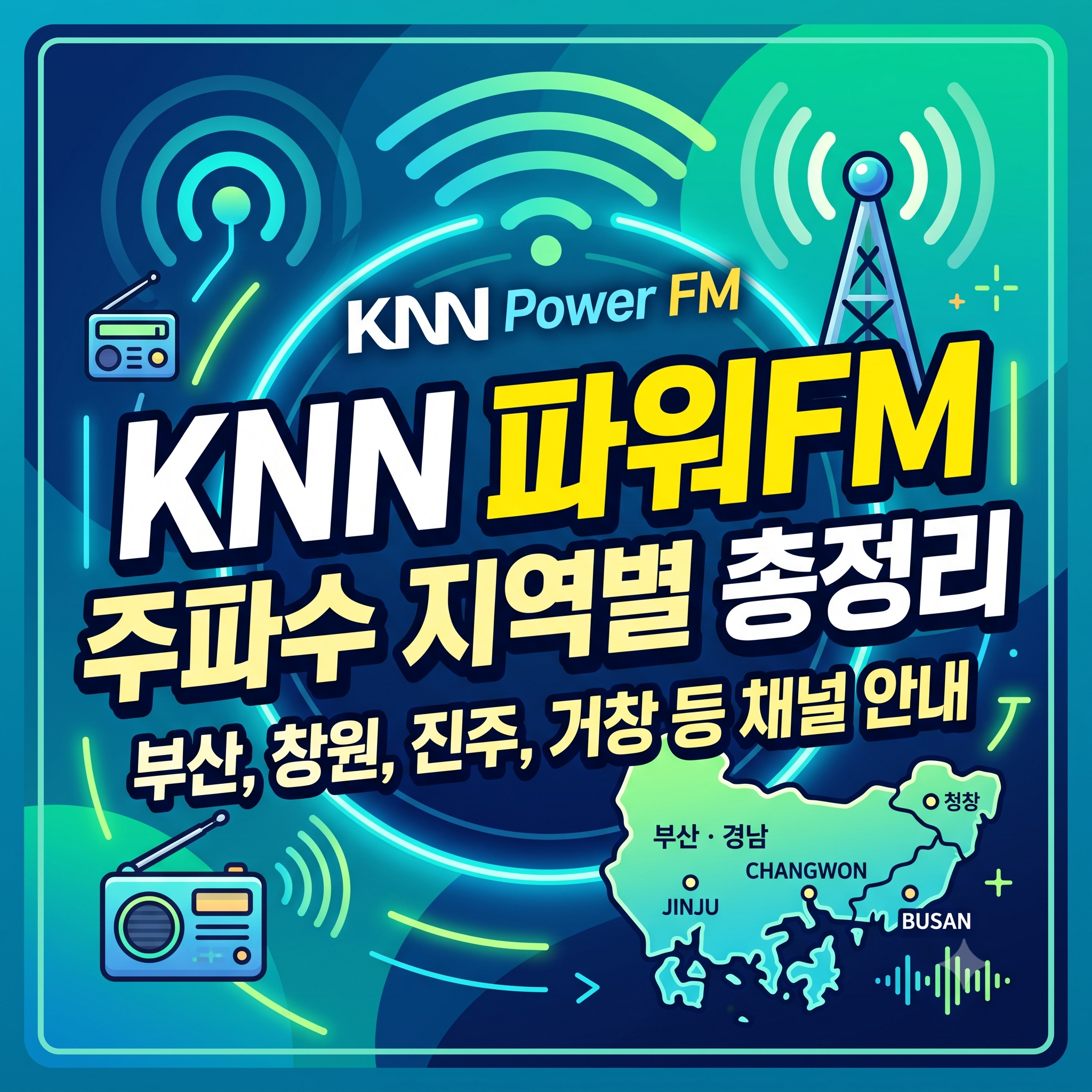 KNN 파워FM 주파수 총정리: 부산&middot;경남 지역별 라디오 채널 및 청취 방법