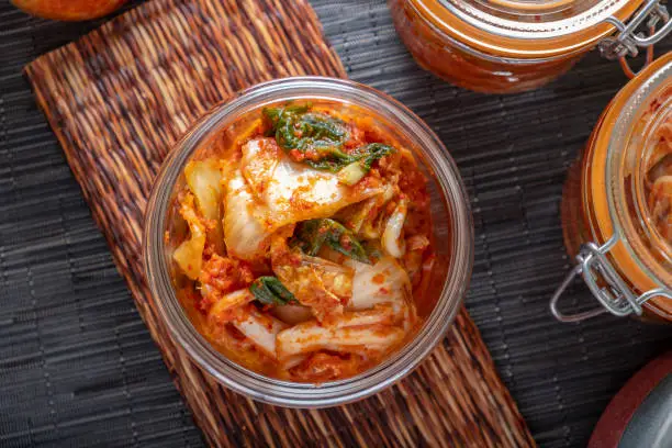 장에 좋은 음식 대표로 김치사진
