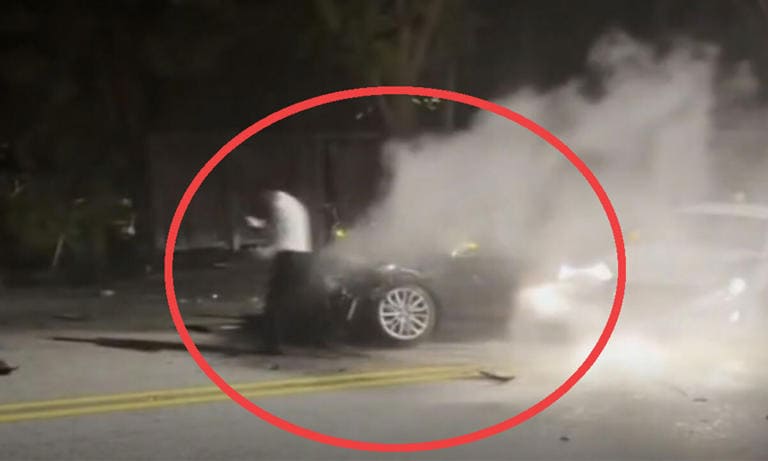 지난 10월 21일 70대 택시기사가 중앙선을 넘어 사고가 난 현장