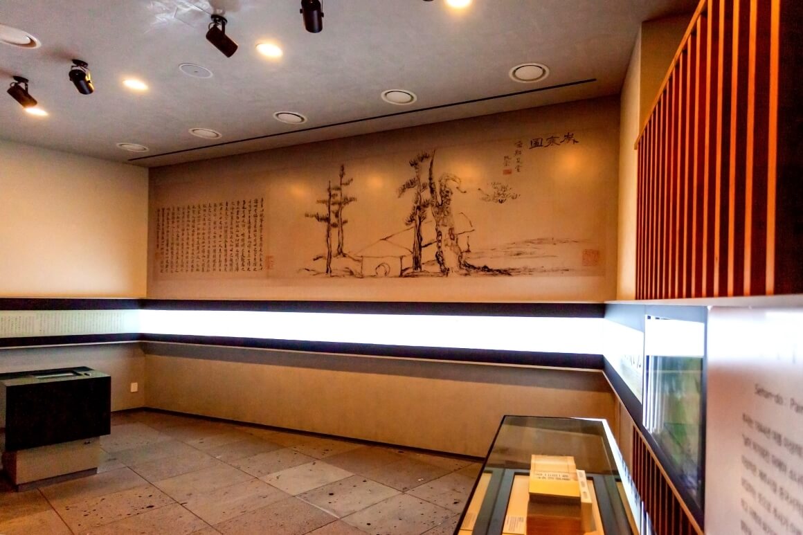 불후의 명작 <세한도>가 보이는 전시실 내부