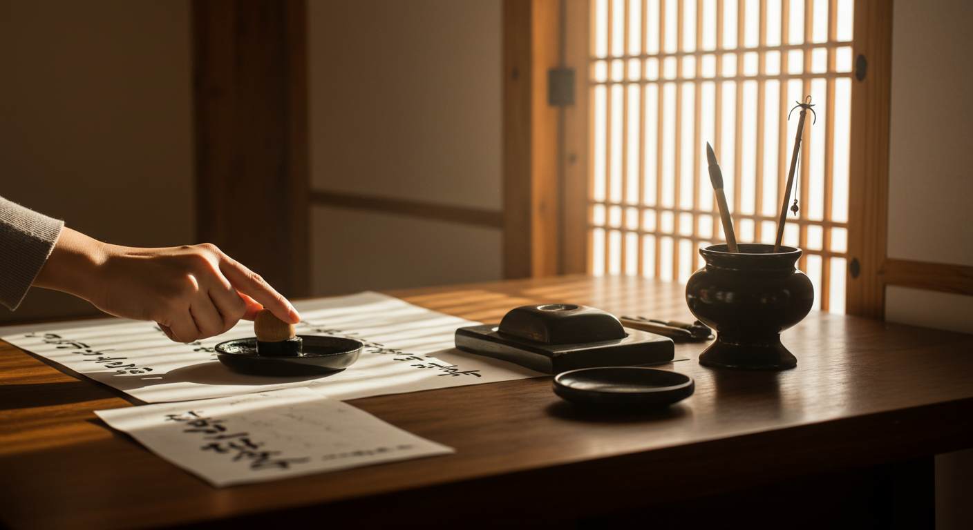 What Korean Inkstones and Calligraphy Tools Say About Mindfulness
