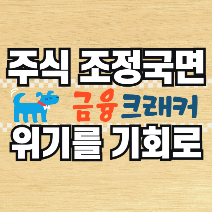 주식 시장 조정국면 대응 전략법 위기를 기회로
