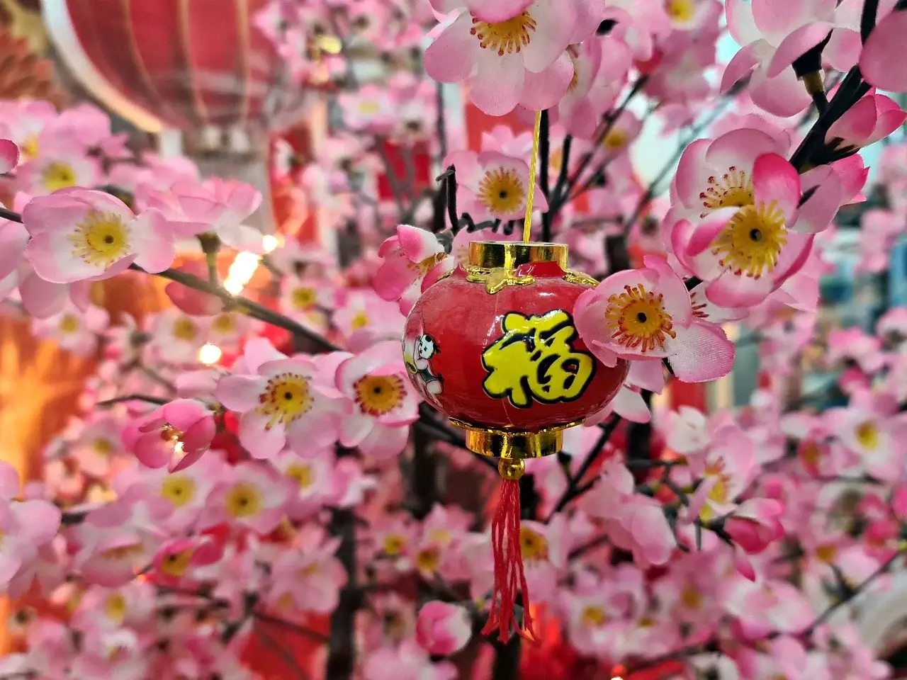 일본 소도시의 고대 벚꽃 축제와 전통